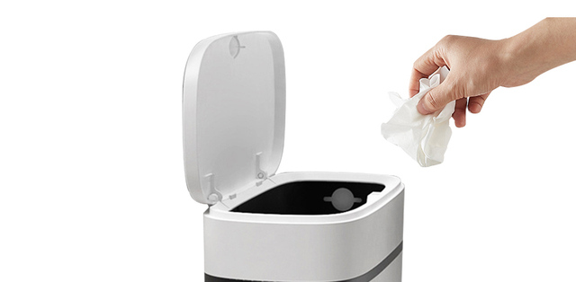 Przepychacz do toalet 14L - szczotka WC, kosz na śmieci wodoodporny, prasa, gospodarstwo domowe - Wianko - 1