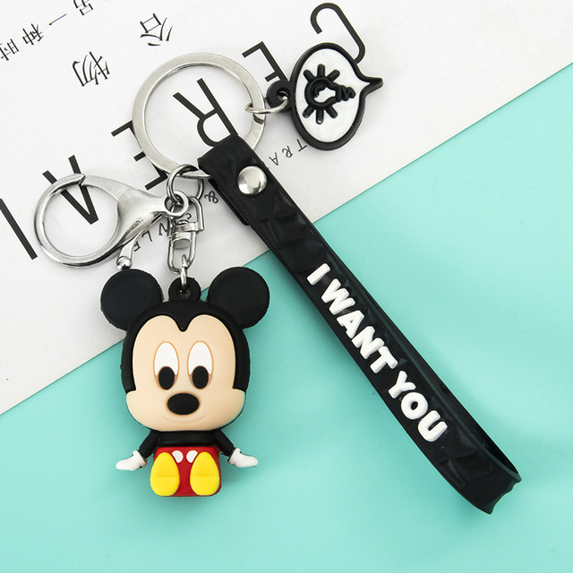 Brelok na klucze Disney Mickey Mouse Minnie PVC - Wianko - 5
