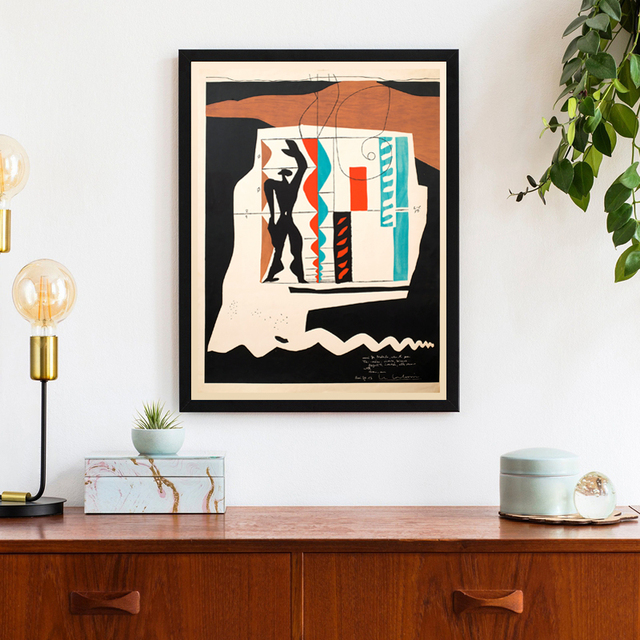 Le Corbusier - francuski plakat w stylu vintage, malarstwo abstrakcyjne na płótnie - Wianko - 3