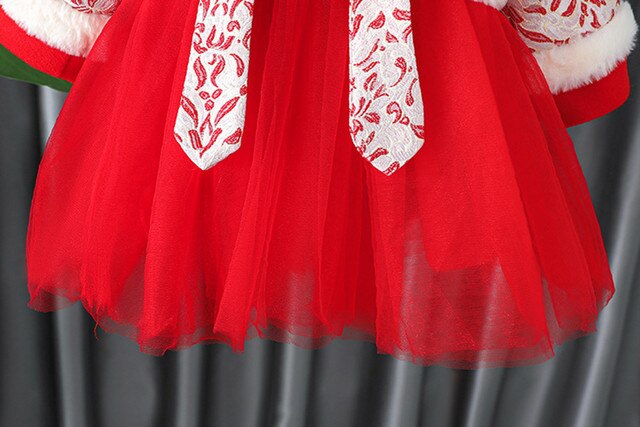 Dziewczęce sukienki na chiński Nowy Rok 2022 dla małych księżniczek - Wianko - 17
