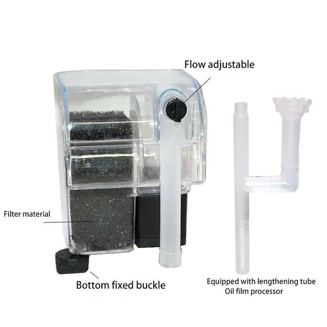 Mini filtr akwariowy zewnętrzny - rozłączalny do pomp wodnych, wodospadów i konfiguracji tlenu w akwarium - Wianko - 7