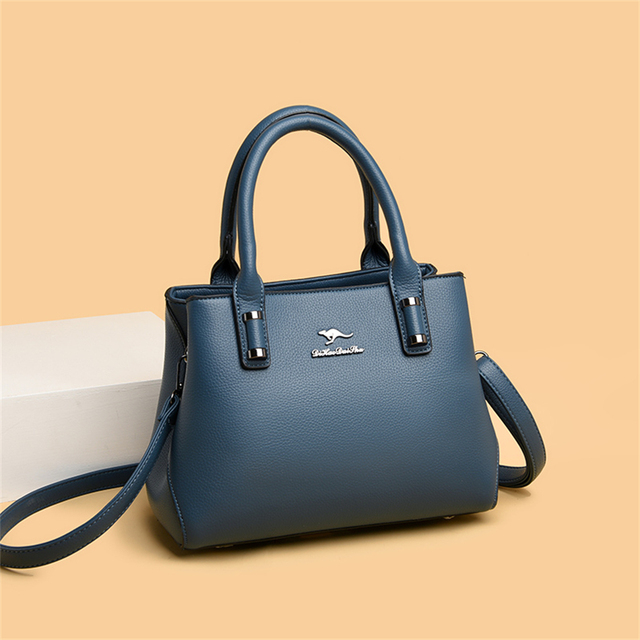 Damska skórzana torba na ramię Fashion Luxury Shift - designerska i pojemna torba na co dzień w nowym stylu 2021 - Wianko - 14