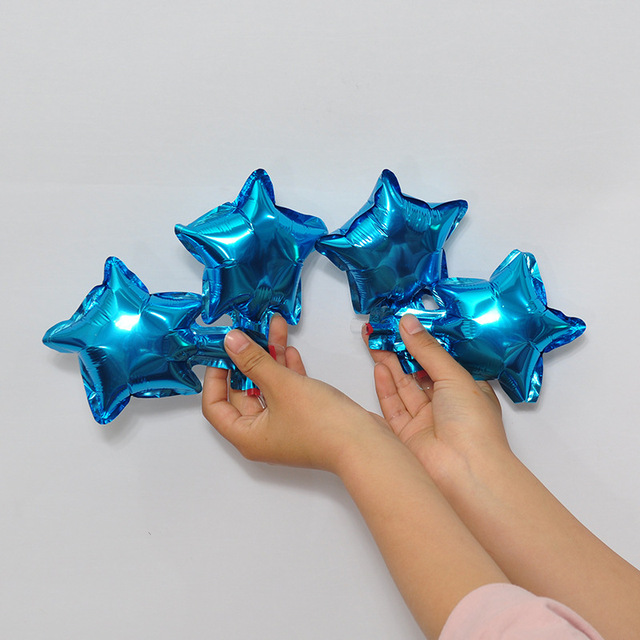 Zestaw 10/20 balonów foliowych gwiazda 5/10 Cal do dekoracji nadmuchiwanych powietrzem na ślub, urodziny, imprezę - Wianko - 10