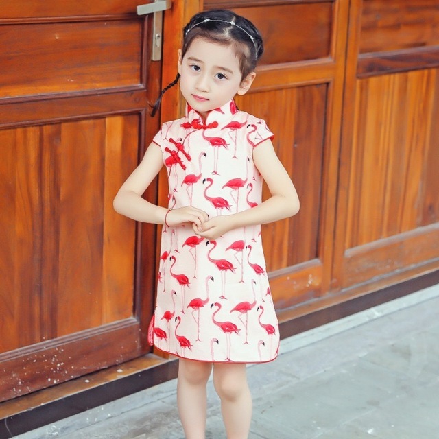 Flaming - letnia sukienka dla rodzica i dziecka, 100% bawełna, nadruk kreskówkowy, DIY - Wianko - 13