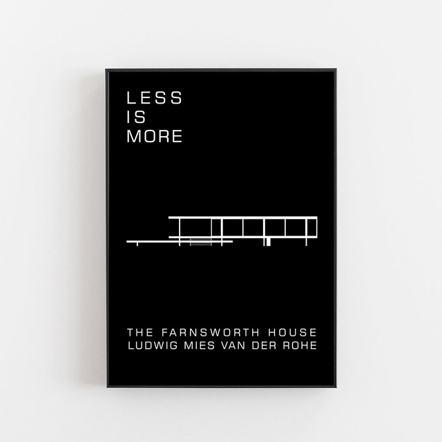 Obraz ścienny Bauhaus Architektoniczny - Dom Farnsworth w Berlinie - Ludwig Mies van der Rohe - Plakaty na płótnie do dekoracji domu - Wianko - 6
