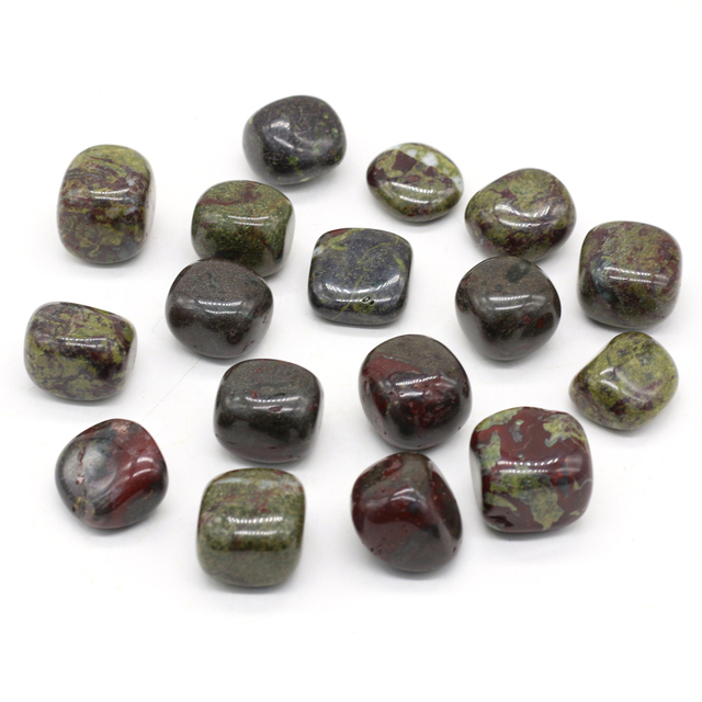 Ozdoby Reiki Heal z naturalnego kamienia Dragon Blood – nieregularne, polerowane klejnoty do dekoracji akwarium (1 szt., 20-30MM) - Wianko - 2