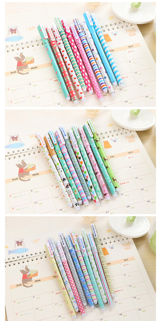 Długopis żelowy kreatywny w 10 kolorach, pióro neutralne z pudełkiem PCV - idealne przybory szkolne do pisania w stylu koreańskim - Wianko - 13