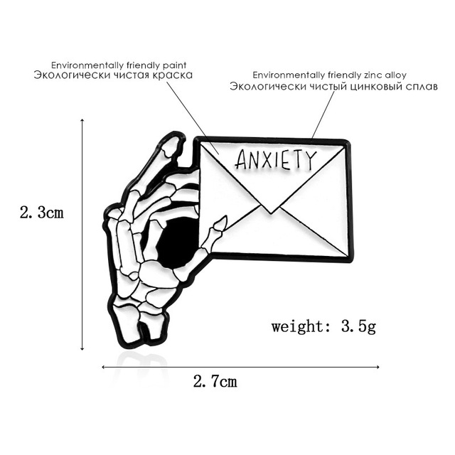 Popularna broszka w stylu punk z czaszką - Listy z Europy i Stanów Zjednoczonych - Wianko - 2