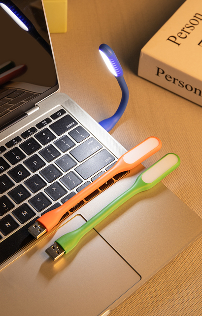 BASIKE Mini lampka nocna USB do laptopa Power Bank prosta śliczna przenośna zginana - Wianko - 6