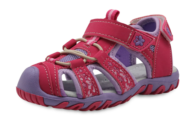 Dziewczęce sandały plażowe Apakowa z zamkniętymi palcami dla maluchów - letnie dziecięce buty wycinanka - Wianko - 4