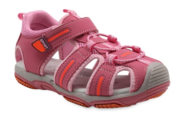 Dziewczęce sandały plażowe Apakowa z zamkniętymi palcami dla maluchów - letnie dziecięce buty wycinanka - Wianko - 35