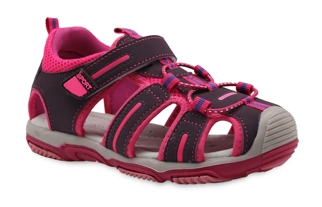 Dziewczęce sandały plażowe Apakowa z zamkniętymi palcami dla maluchów - letnie dziecięce buty wycinanka - Wianko - 28