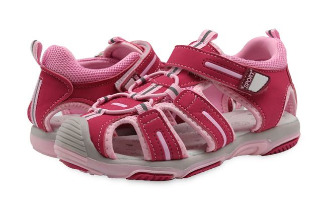 Dziewczęce sandały plażowe Apakowa z zamkniętymi palcami dla maluchów - letnie dziecięce buty wycinanka - Wianko - 27