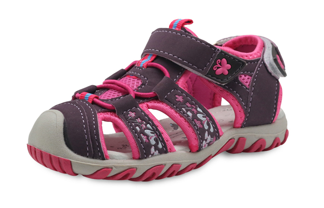 Dziewczęce sandały plażowe Apakowa z zamkniętymi palcami dla maluchów - letnie dziecięce buty wycinanka - Wianko - 11