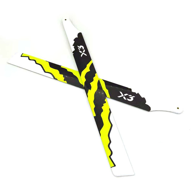 Główny wirnik z włókna węglowego do helikopterów Trex 450L, 480 Tarot, X360 X3 RC - 370mm Alsrc Devil - Wianko - 13