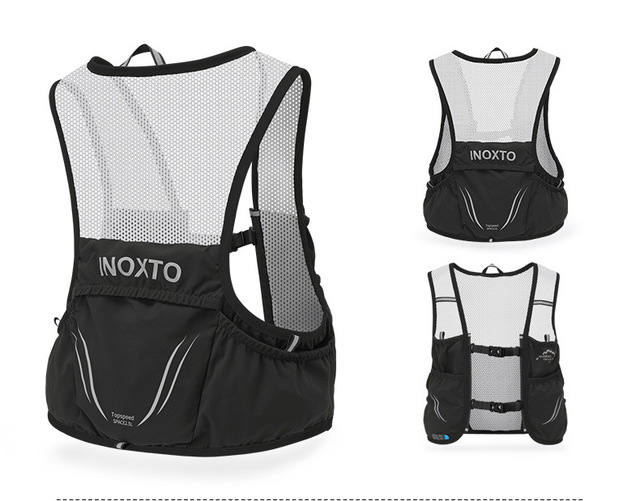 Lekki plecak Hydration Vest - torba do biegania, jazdy na rowerze, maratonów, pieszych wycieczek, ultra lekka, przenośna torba z 500 ml butelką wody - Wianko - 18