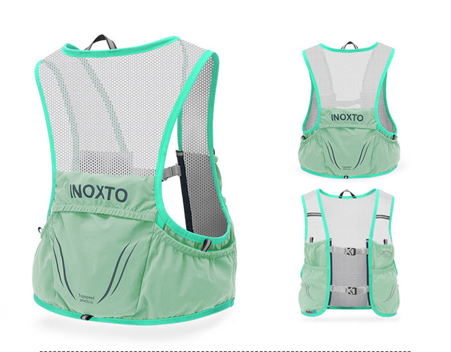 Lekki plecak Hydration Vest - torba do biegania, jazdy na rowerze, maratonów, pieszych wycieczek, ultra lekka, przenośna torba z 500 ml butelką wody - Wianko - 13