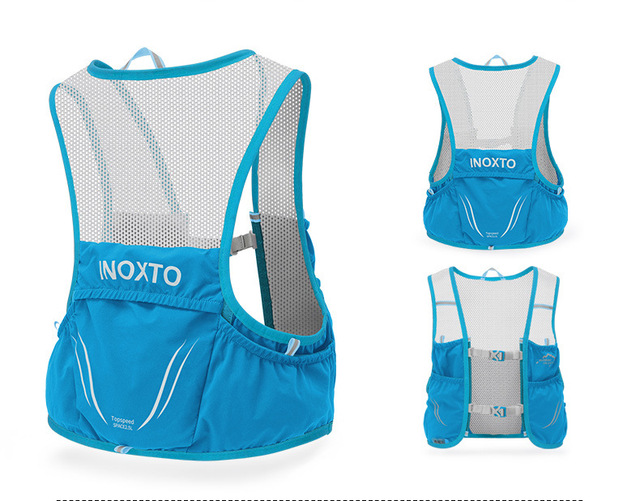 Lekki plecak Hydration Vest - torba do biegania, jazdy na rowerze, maratonów, pieszych wycieczek, ultra lekka, przenośna torba z 500 ml butelką wody - Wianko - 15