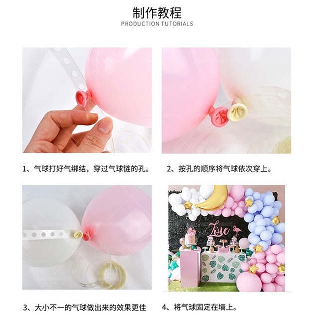 Różowe balony dekoracyjne Garland Arch - Balon dzień pierwszych urodzin dziewczynki, Baby Shower - wystrój na przyjęcie urodzinowe lub baby shower - Wianko - 12