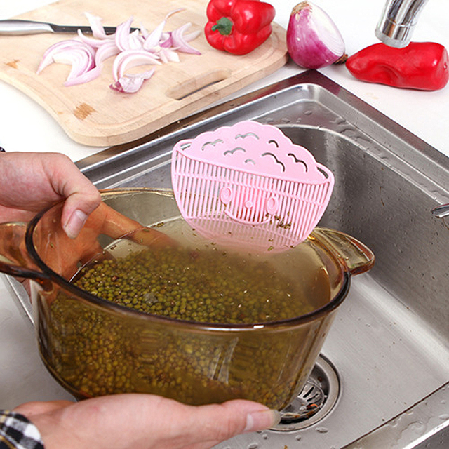 Durszczak o kształcie liścia ryżu do mycia i czyszczenia warzyw - gadżet kuchenny - Wianko - 11
