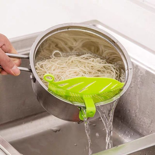 Durszczak o kształcie liścia ryżu do mycia i czyszczenia warzyw - gadżet kuchenny - Wianko - 2