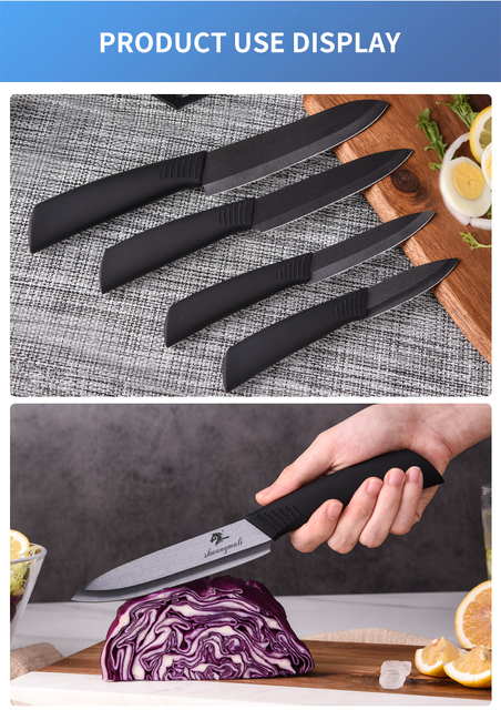 Noż Ceramika Kuchenna 5 Cal Tasak Warzywny Wyższej Jakości - Idealny do Obierania i Krojenia Ziemniaków - Wianko - 7