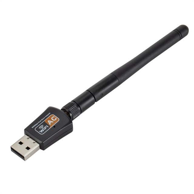 LccKaa Adapter USB Wifi 600Mbps dual band 2.4GHz/5.0GHz - karta sieciowa bezprzewodowa z szybką anteną - Wianko - 3