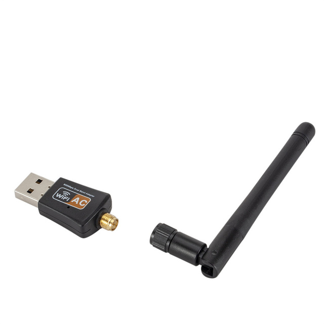 LccKaa Adapter USB Wifi 600Mbps dual band 2.4GHz/5.0GHz - karta sieciowa bezprzewodowa z szybką anteną - Wianko - 8