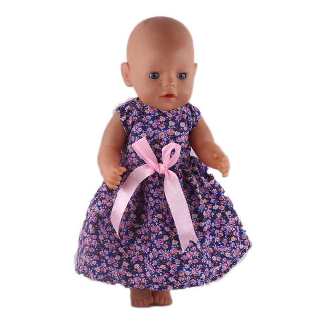 Modne ubrania dla lalki amerykańskiej 18 cali i laleczki bobas 43 cm, najlepszy prezent dla dzieci - bezpłatna wysyłka - Wianko - 2