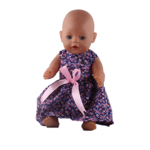 Modne ubrania dla lalki amerykańskiej 18 cali i laleczki bobas 43 cm, najlepszy prezent dla dzieci - bezpłatna wysyłka - Wianko - 4