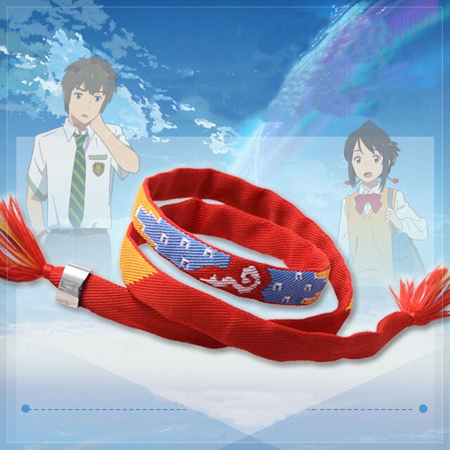 Słodka bransoletka przyjaźni Hairband z rysunkiem Miyamizu Mitsuha z anime Twoje Imię - Wianko - 1