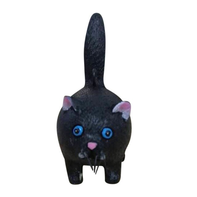 Rzemiosłnicza miniaturowa kotka - dekoracyjny wisiorek w formie kotowej rzeźby z żywicy - Wianko - 46