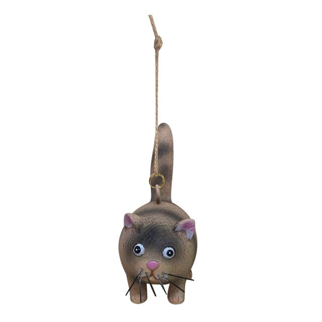 Rzemiosłnicza miniaturowa kotka - dekoracyjny wisiorek w formie kotowej rzeźby z żywicy - Wianko - 38