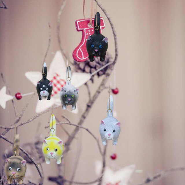 Rzemiosłnicza miniaturowa kotka - dekoracyjny wisiorek w formie kotowej rzeźby z żywicy - Wianko - 11