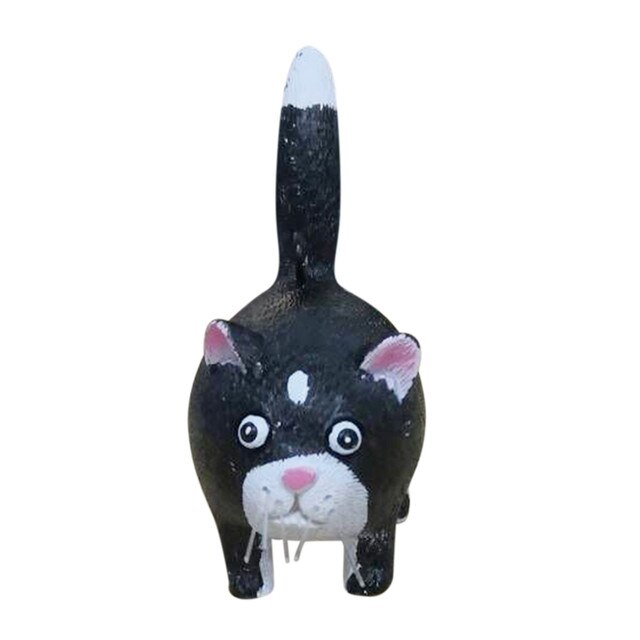 Rzemiosłnicza miniaturowa kotka - dekoracyjny wisiorek w formie kotowej rzeźby z żywicy - Wianko - 30