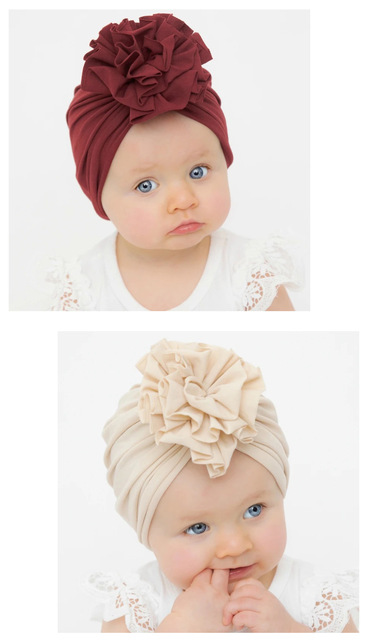 Elegancki turban dla niemowląt - okłady na głowę z bawełny dla dziewcząt - Wianko - 7