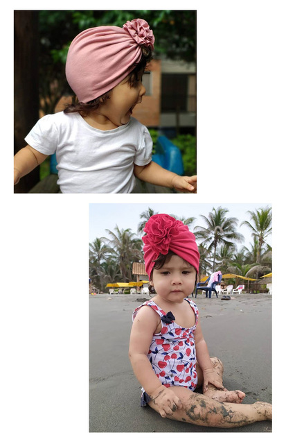 Elegancki turban dla niemowląt - okłady na głowę z bawełny dla dziewcząt - Wianko - 6