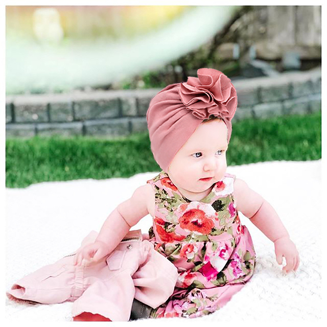Elegancki turban dla niemowląt - okłady na głowę z bawełny dla dziewcząt - Wianko - 11