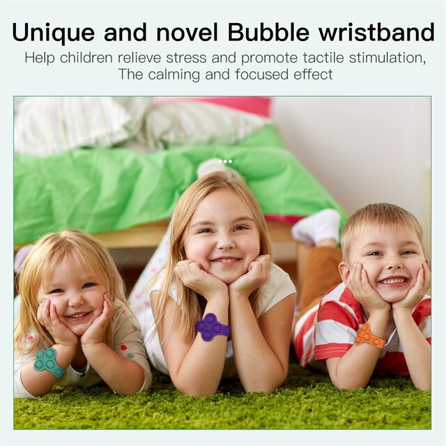 Bransoletka Unzip Push Bubble - prosta i łatwa w czyszczeniu zabawka sensoryczna - Wianko - 3
