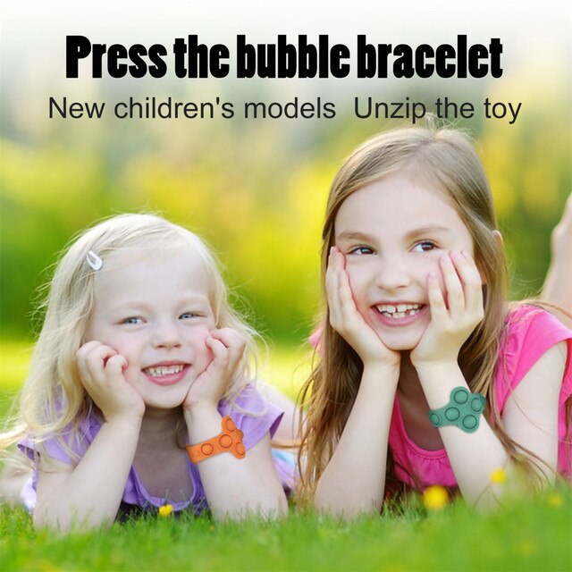 Bransoletka Unzip Push Bubble - prosta i łatwa w czyszczeniu zabawka sensoryczna - Wianko - 1
