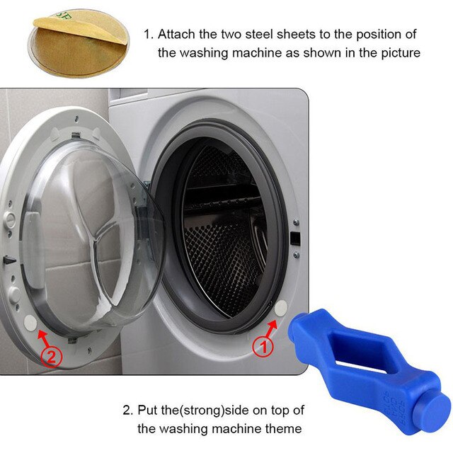 Podkładka ładunkowa z magnetycznym ogranicznikiem do drzwi - zapobiega zapachowi, wykonana z trwałego materiału TPU, narzędzie do prania (XHC88) - Wianko - 3