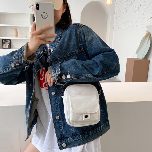 Koreańska torebka na ramię dla kobiet - modna, solidna, minimalistyczna 2021 - Wianko - 5