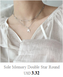 Naszyjnik żeński z łańcuszkiem do obojczyka z 925 srebra - Trendowa pamięć gwiazdy, księżyca i planety - Wianko - 7