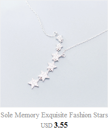 Naszyjnik żeński z łańcuszkiem do obojczyka z 925 srebra - Trendowa pamięć gwiazdy, księżyca i planety - Wianko - 4