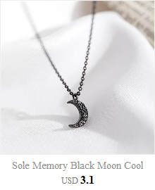 Naszyjnik żeński z łańcuszkiem do obojczyka z 925 srebra - Trendowa pamięć gwiazdy, księżyca i planety - Wianko - 3