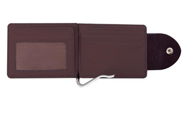 Męski klips na pieniądze z cienkim portfelem - PU Leather, metalowa klamra, kartonowe opakowanie ZH-114 - Wianko - 16