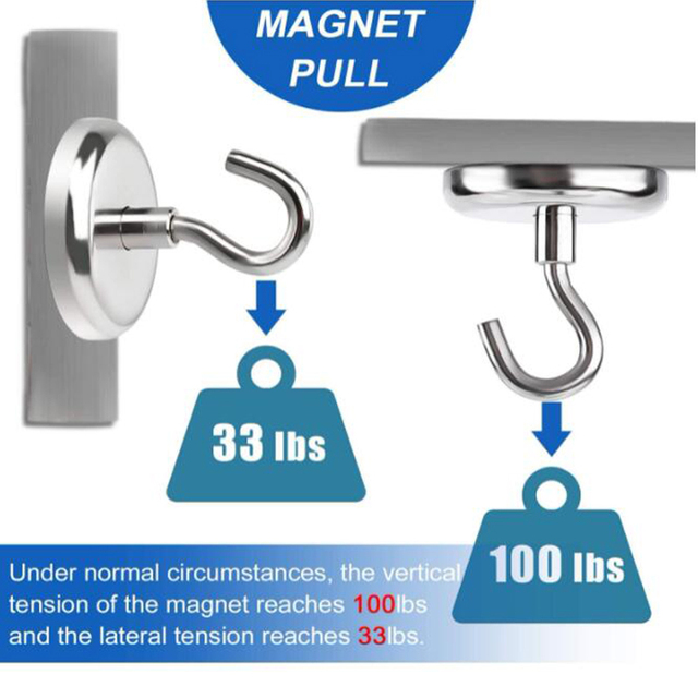 Potężny hak magnetyczny naścienny 2/4/610 sztuk do przechowywania narzędzi domowych - dla domu, kuchni i miejsca pracy - Wianko - 4