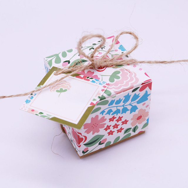 Opakowanie DIY na cukierki - papierowe pudełko w formie torby z 12 sztukami kart wiadomości - Wianko - 8