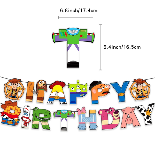 Buzz Lightyear balon foliowy baner urodzinowy Cartoon Story + dekoracje Baby Shower dziecięce akcesoria - Wianko - 2