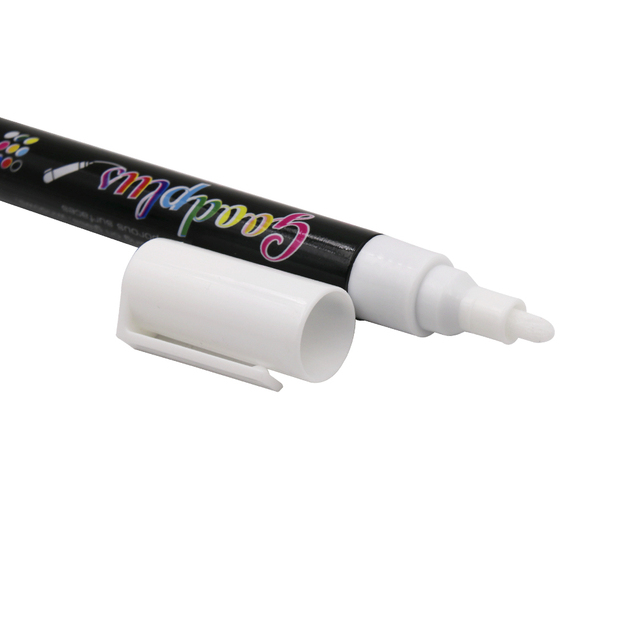 Nowy biały zakreślacz 6mm płynnej kredy w neonowym fluorescencyjnym kolorze - Marker na płycie szklanej do malowania - Wianko - 22